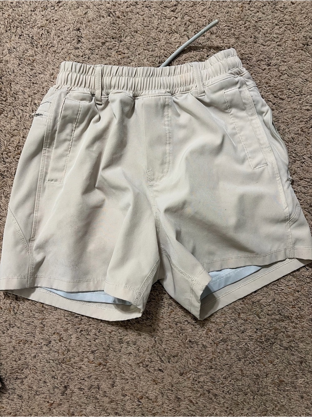 Boys Meripex Khaki Shirts w/inside lined shorts - sz YL